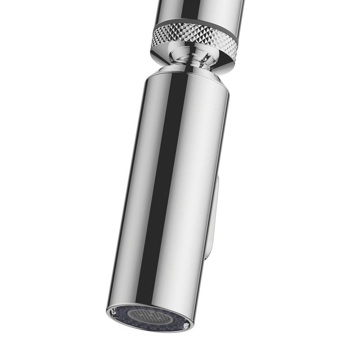 Swirl Kitchen Tap Mixer Chrome Single Lever Pull Out Swivel Spout Modern Faucet - Image 4