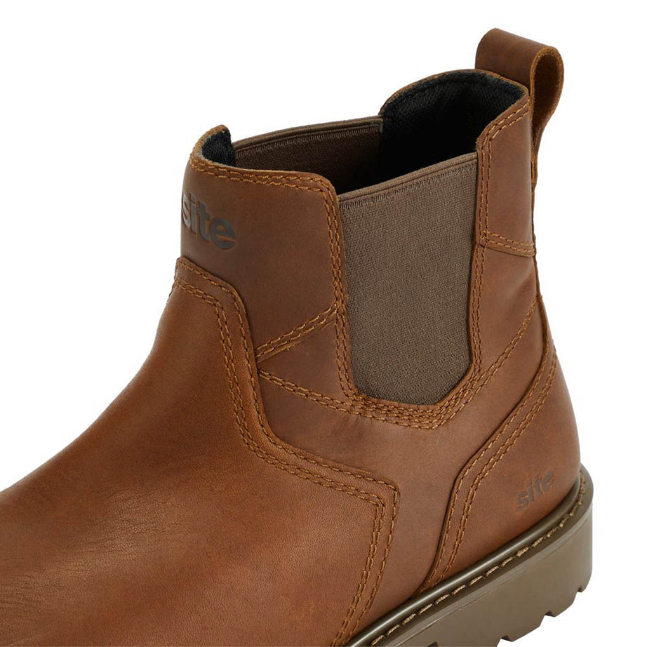 Site Safety Dealer Boots Mens Standard Fit Brown Waterproof Steel Toe Size 8 - Image 6