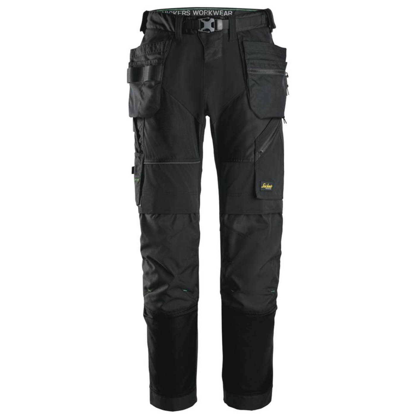 Snickers 6902 Stretch Work Trousers Black 30" W 30" L - Image 1