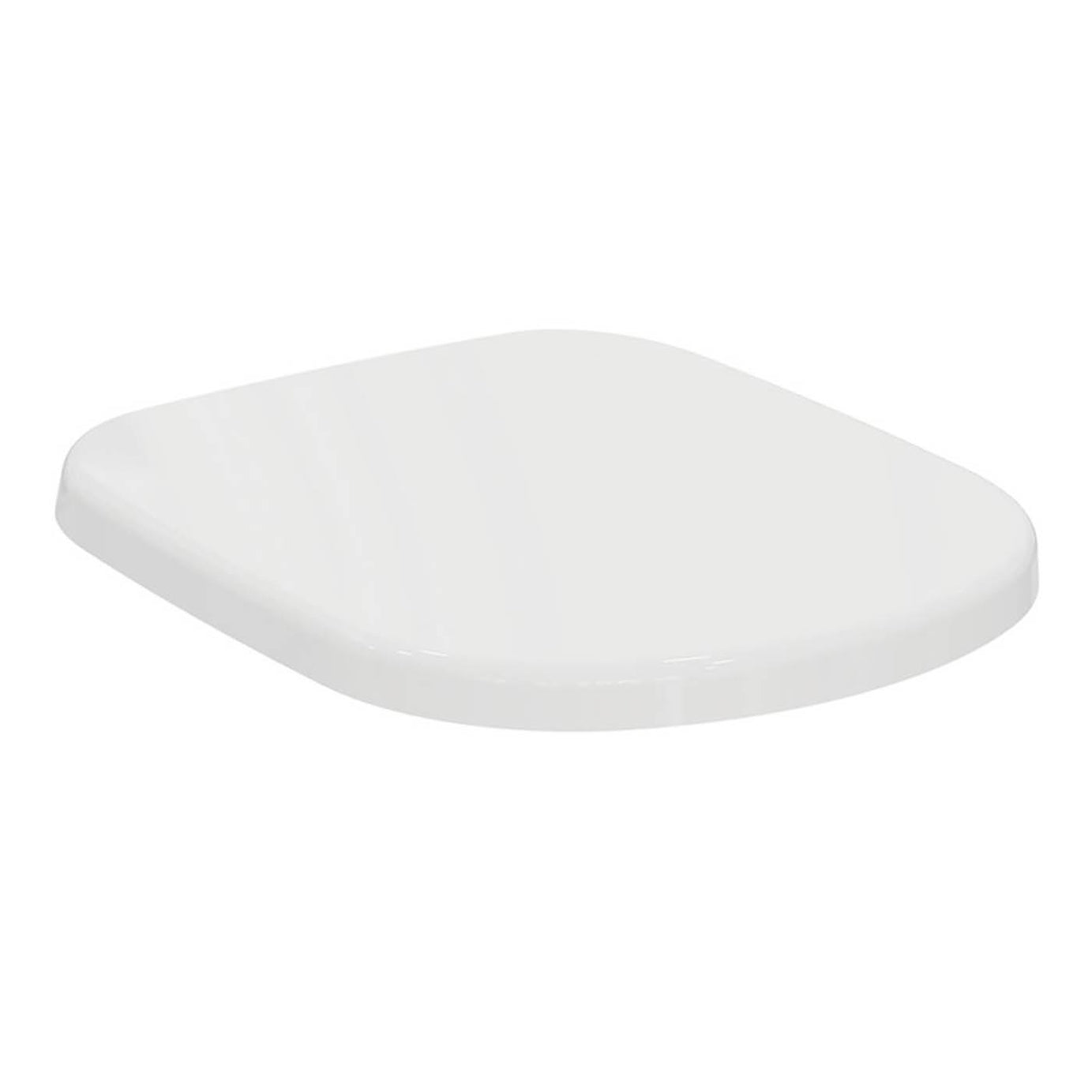 Toilet Seat Cover White Standard Closing Duraplast Top Fix Heavy Duty WC - Image 1