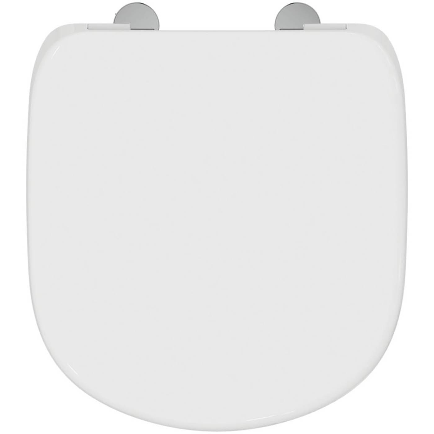 Toilet Seat Cover White Standard Closing Duraplast Top Fix Heavy Duty WC - Image 5