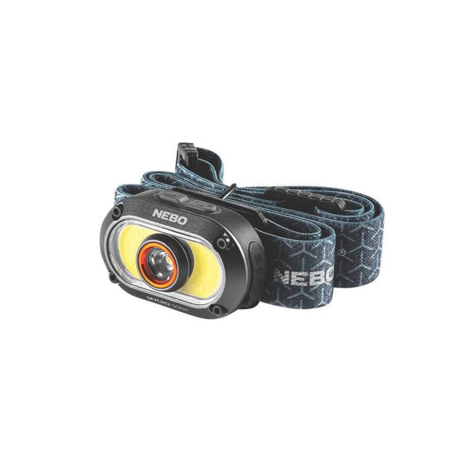 LED Head Torch Rechargeable Black Impact Water-Resistant Adjustable 25-500lm - Image 2