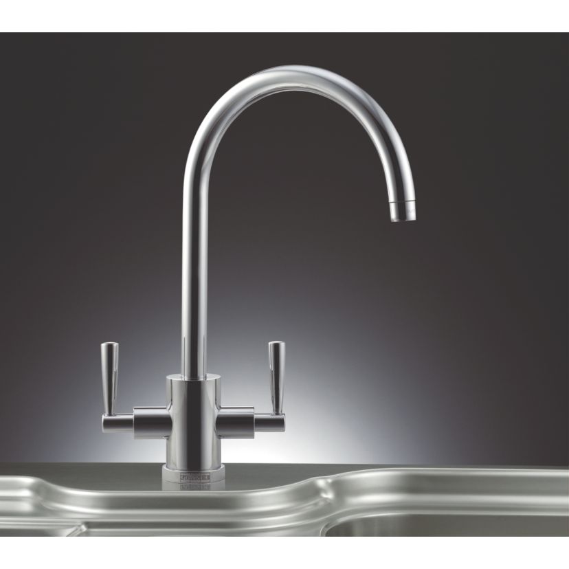 Franke Kitchen Tap Mono Mixer Olympus Chrome Dual Lever Control - Image 3