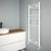 Flomasta Bathroom Towel Rail Radiator Curved White Tall 1808BTU 1200x500mm - Image 4
