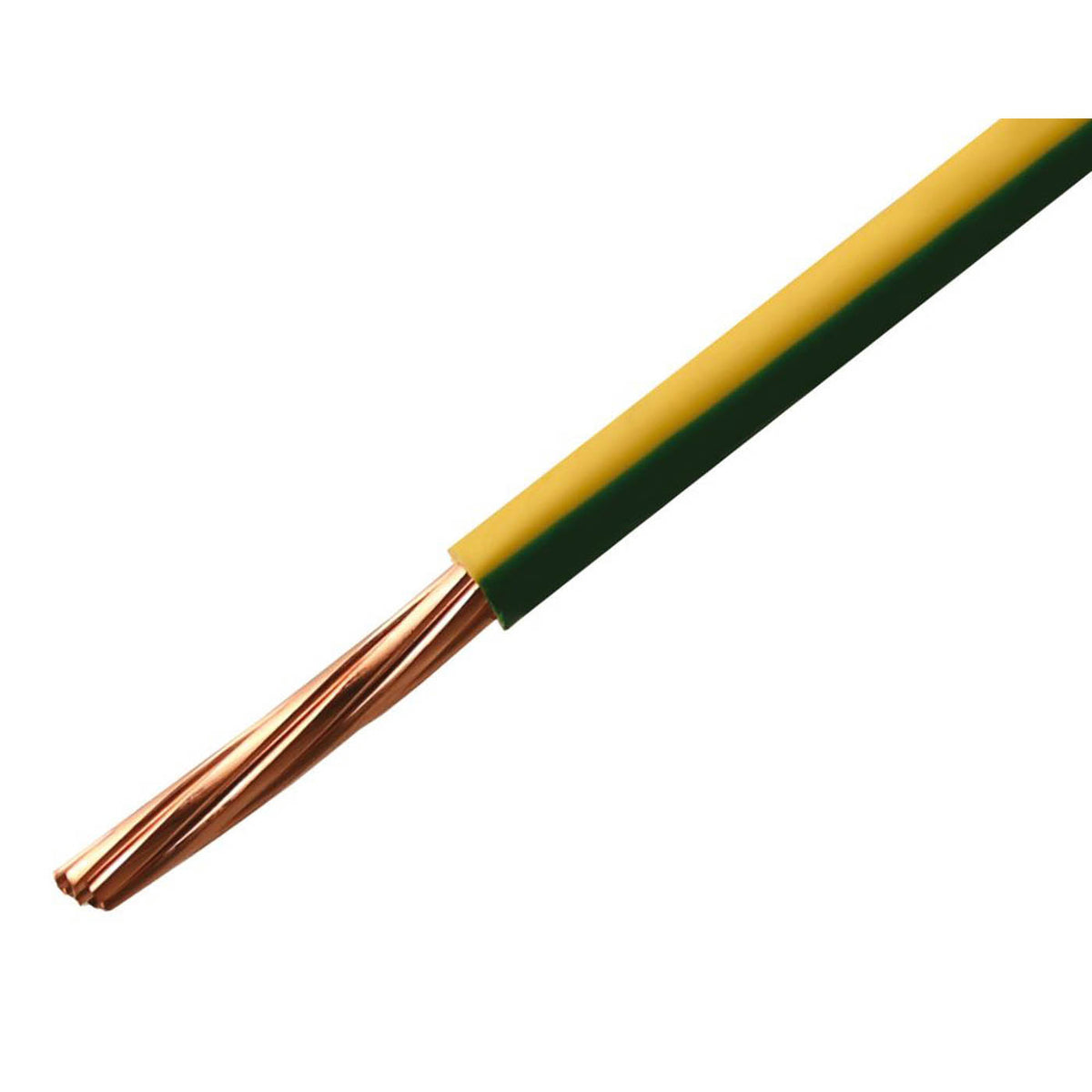 Electrical Conduit Cable PVC Sheated 6491B Green/Yellow 1-Core 10mm² 25m Drum - Image 2