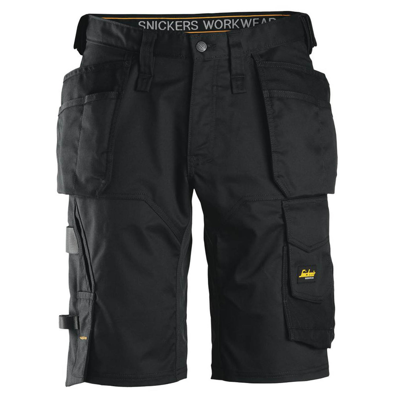 Snickers Work Shorts 16 Pockets 6151 Stretch Cargo Black Breathable 38" W - Image 1