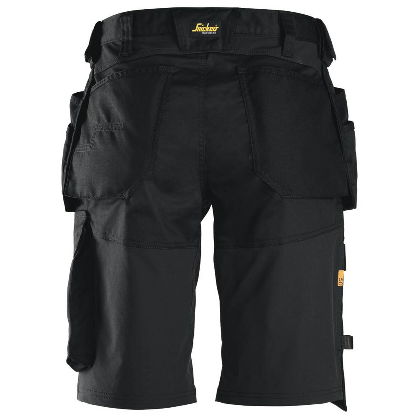 Snickers Work Shorts 16 Pockets 6151 Stretch Cargo Black Breathable 38" W - Image 5