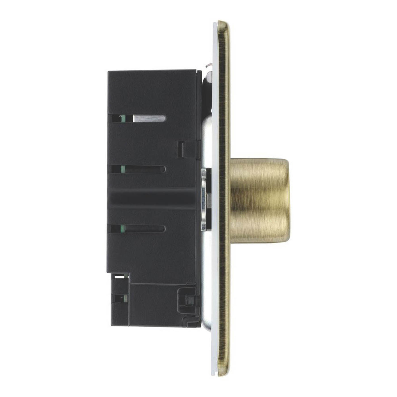 LAP LED Dimmer Light Switch LAP 2 Gang 2 Way Antique Brass Screwless Modern - Image 4