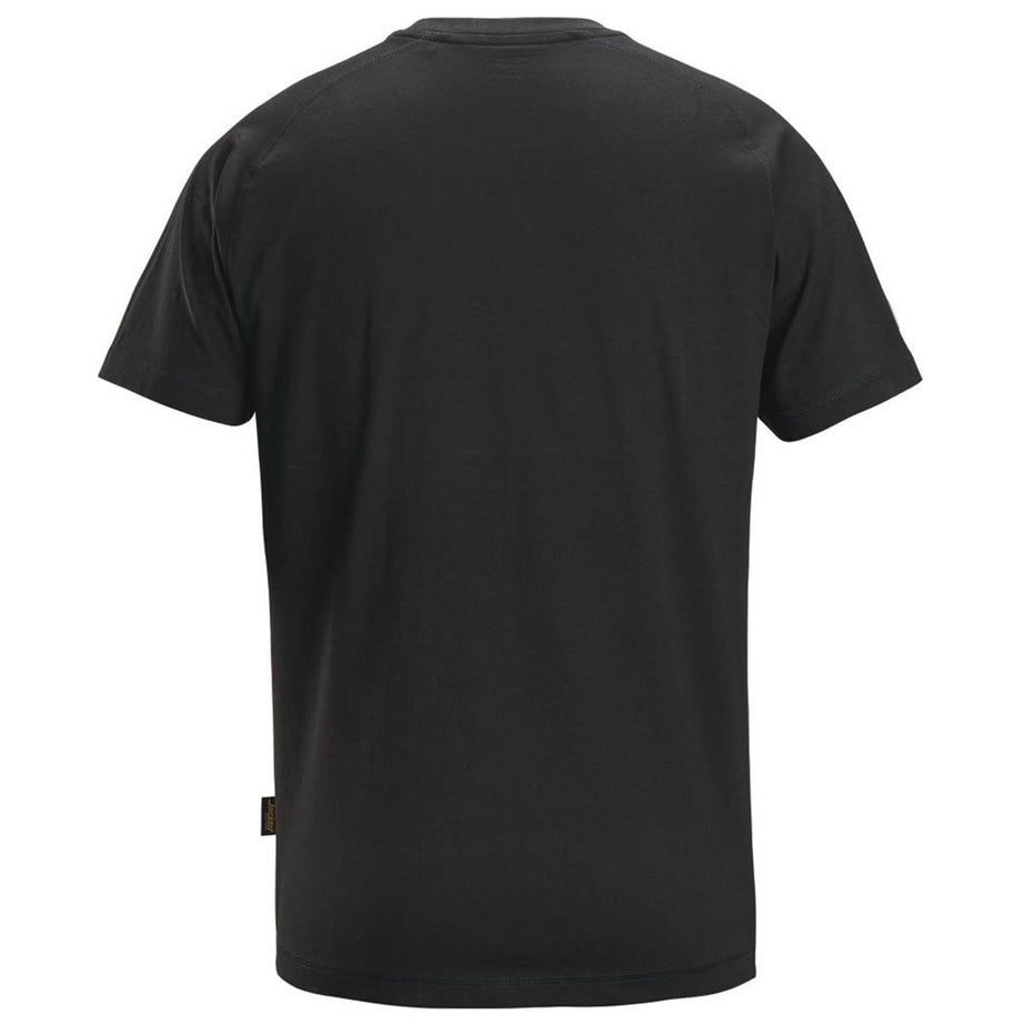 Snickers Work T-Shirt Mens Regular Fit Black Short Sleeve 2X Large 52" Chest - Image 2