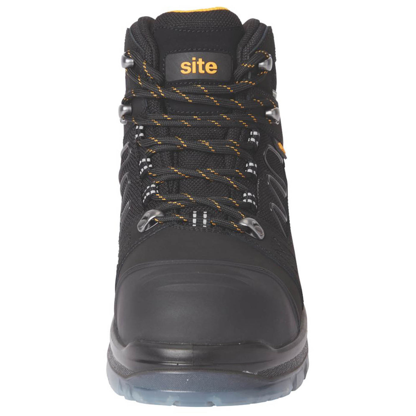 Site Safety Boots Mens Standard Fit Waterproof Black Leather Steel Toe Size 8 - Image 3