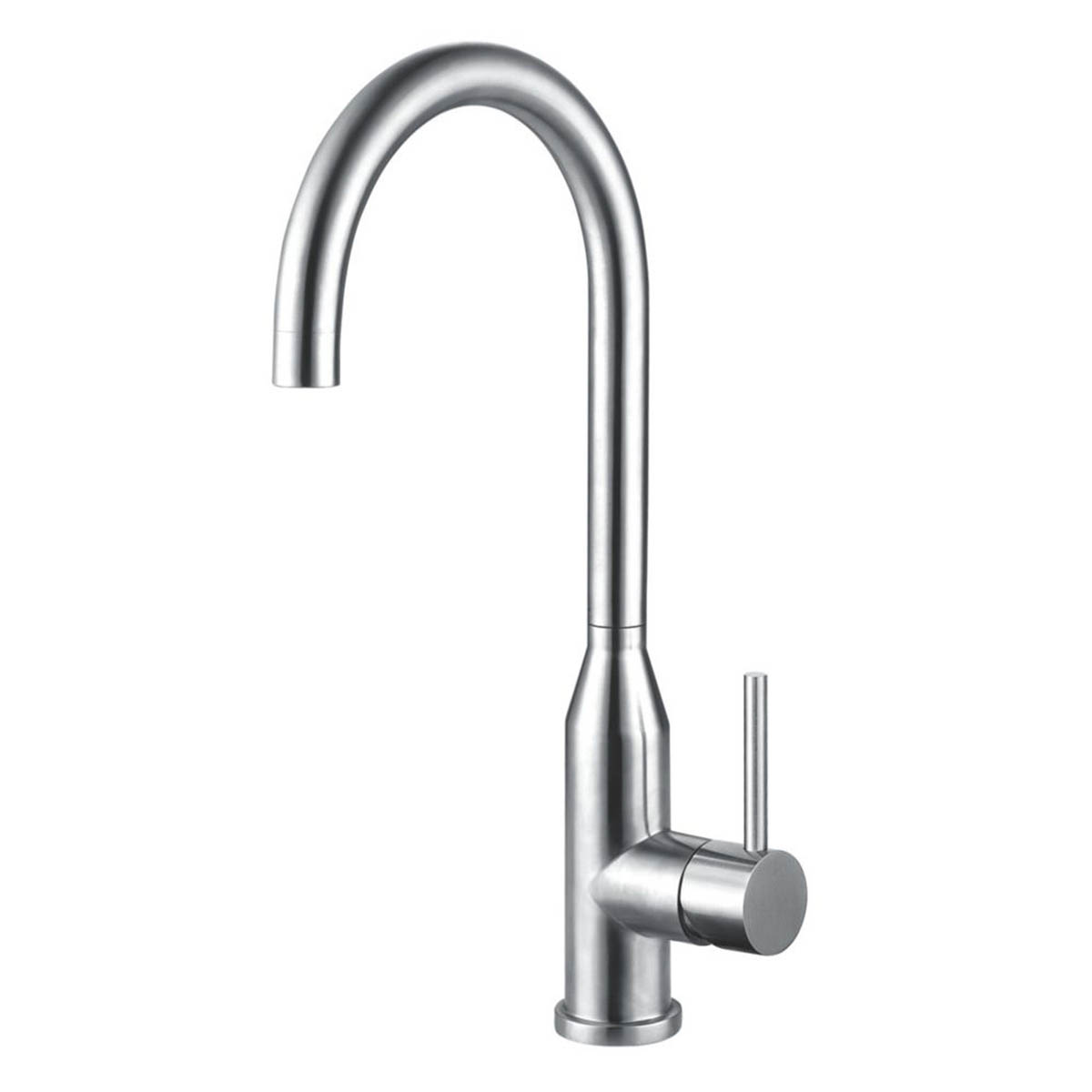 Franke Kitchen Tap Mono Mixer Silver Single Lever Swivel Spout Modern Faucet - Image 1