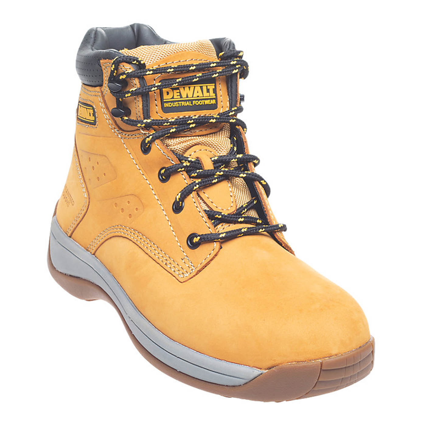 DeWalt Safety Boots Men's Work Shoes Honey Leather Steel Toe Cap Wide Fit Size13 - Image 1