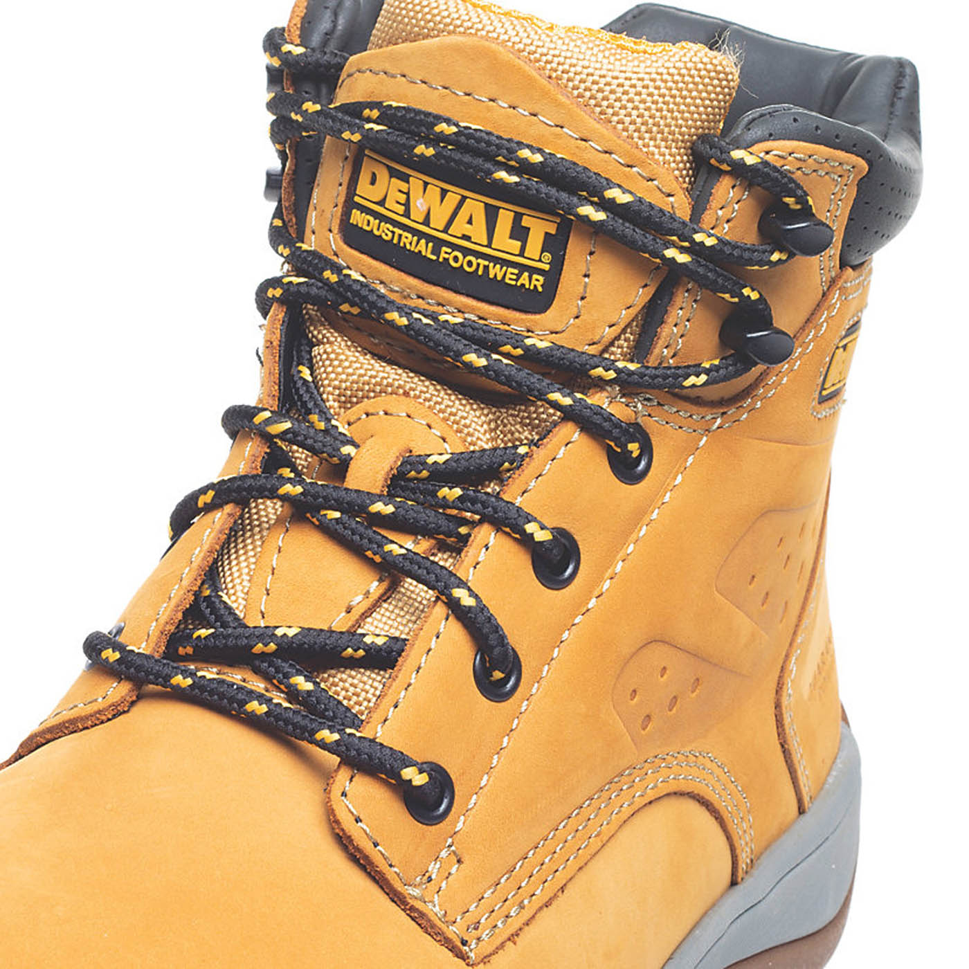 DeWalt Safety Boots Men's Work Shoes Honey Leather Steel Toe Cap Wide Fit Size13 - Image 4