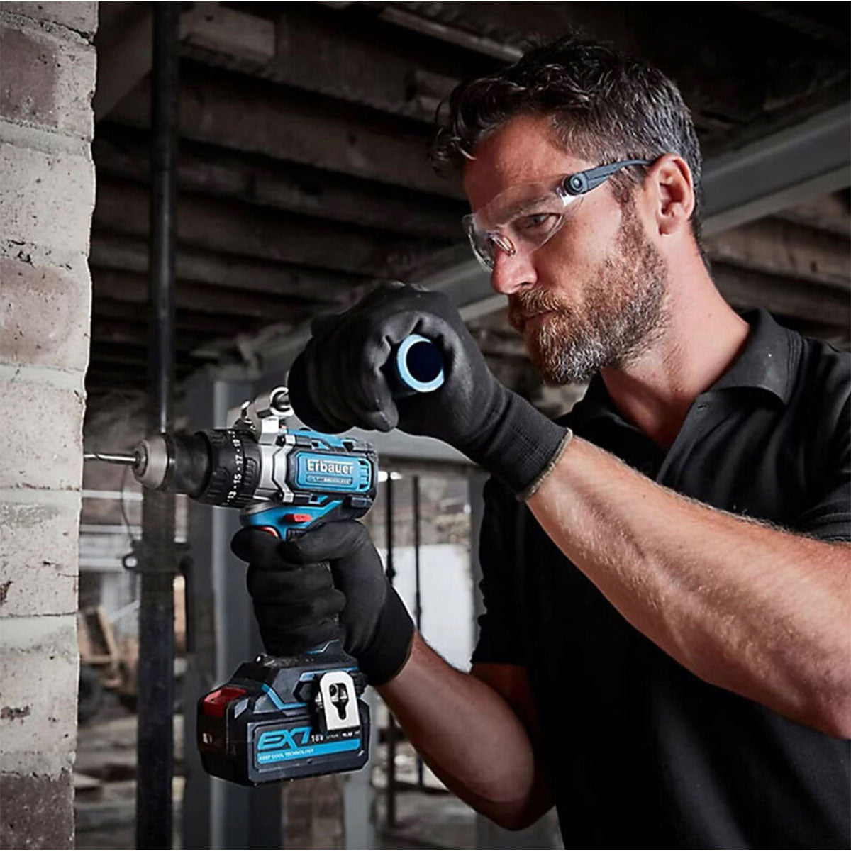 Erbauer Combi Drill Cordless 18V Li-Ion ECDT18-Li-2 Brushless Compact Body Only - Image 4