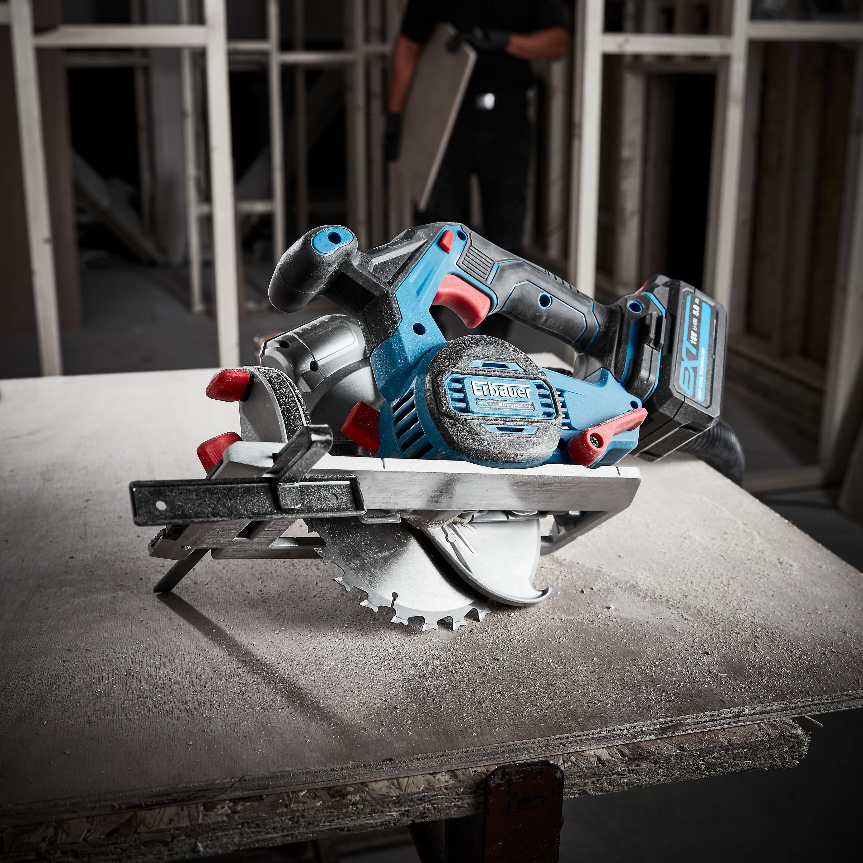 Erbauer Circular Saw Cordless ECS18-Li Brushless EXT 18V 165mm Body Only - Image 4