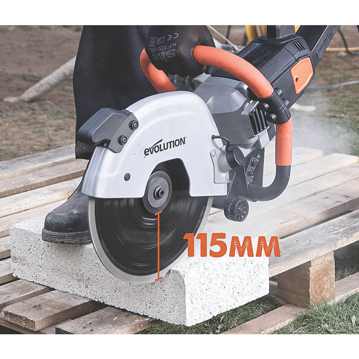 Evolution Disc Cutter Electric R300DCT 300mm Dry Use Only Heavy Duty 2400W - Image 3
