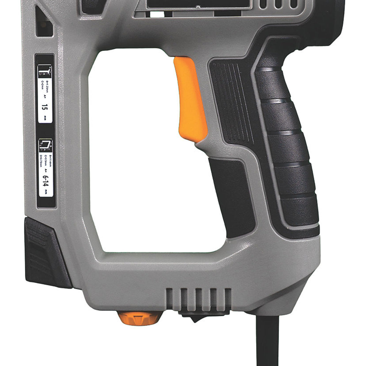 Titan Nail Gun Stapler Electric TTB968NST Second Fix 15mm Compact Soft Grip 240V - Image 3